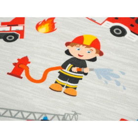 WOZY STRAŻACKIE / ogień - Jersey wiskozowy WE210