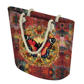 TORBA SHOPPER - ANIMALS MANDALA wz.11 (butterfly) - zestaw do uszycia