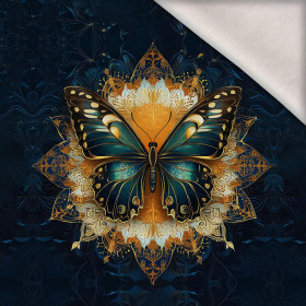 ANIMALS MANDALA wz.13 (butterfly) - panel (75cm x 80cm) dzianina drapana z elastanem ITY