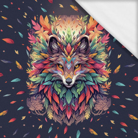 ANIMALS MANDALA wz.1 (fox) - panel (75cm x 80cm) - single jersey z elastanem ITY