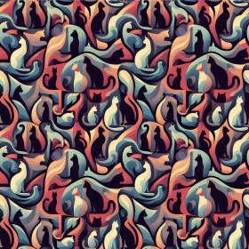 ANIMALS WZ.13 - tkanina bawełniana