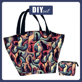 Torba XL z saszetką 2 w 1 - ANIMALS WZ.13 - zestaw do uszycia
