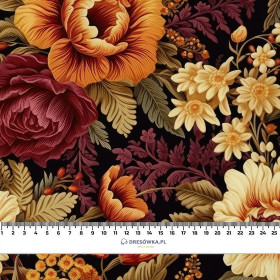 AUTUMN FLOWERS WZ. 5 - dzianina pętelkowa z elastanem ITY
