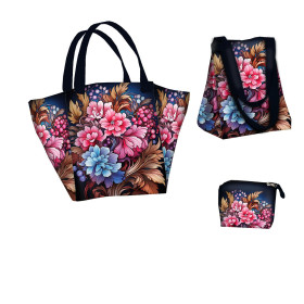 Torba XL z saszetką 2 w 1 - Bouquet of flowers wz.3  - zestaw do uszycia