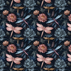 Butterfly & Flowers wz.3 - Krepa