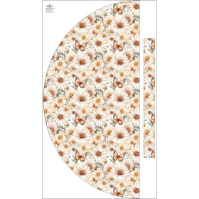 Panel na spódnicę "MAXI" - jersey wiskozowy/ Butterfly flowers wz.4 