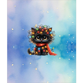 Christmas animal wz. 7 - panel (60cm x 50cm) dzianina drapana z elastanem ITY