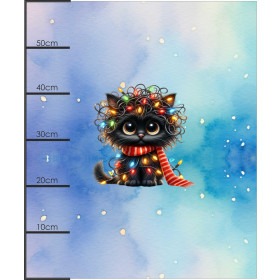 Christmas animal wz. 7 - panel (60cm x 50cm) dzianina drapana z elastanem ITY