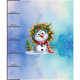 Christmas animal wz. 8 - panel (60cm x 50cm) dzianina drapana z elastanem ITY