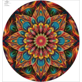 COLORFUL MANDALA WZ.6 - duży panel na spódnicę z koła