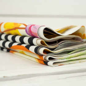 CYTRUSOWE FLAMINGI - Jersey wiskozowy WE210