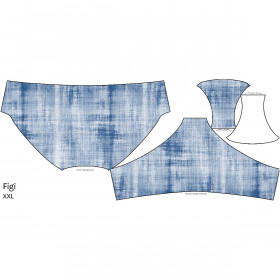 FIGI DAMSKIE - ACID WASH wz. 2 (niebieski)