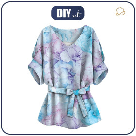 BLUZKA TYPU KIMONO - ALCOHOL PASTEL WZ.3 - zestaw do uszycia 