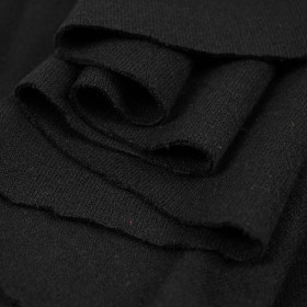 Czarny - dzianina swetrowa gładka 345g