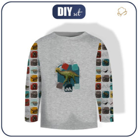 LONGSLEEVE -  KAFELKI DINO WZ. 6 - zestaw do uszycia