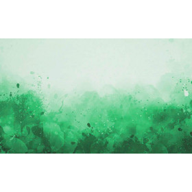 KLEKSY (zielony) - panel dzianina pętelkowa