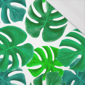 50cm MONSTERA wz. 1 (zielony) - single jersey z elastanem 