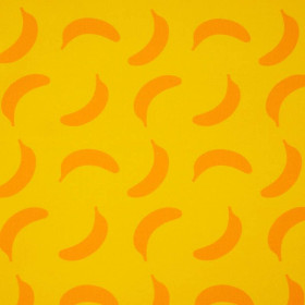 MAŁPI GAJ / banany - dresówka pętelkowa 