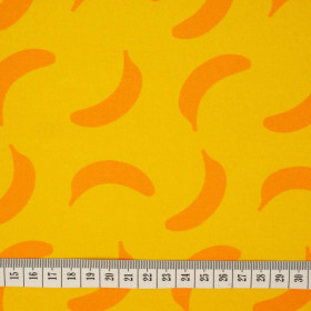 MAŁPI GAJ / banany - dresówka pętelkowa 