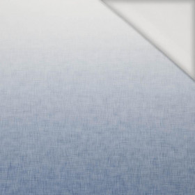 OMBRE / ACID WASH - niebieski (biały) - panel, Jersey wiskozowy