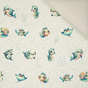 SEA ANIMALS WZ. 2- Welur tapicerski