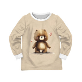 PIŻAMA DZIECIĘCA " MIKI" - VALENTINE'S DAY / BEAR - zestaw do uszycia