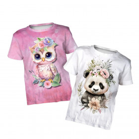 2-PACK - T-SHIRT DZIECIĘCY - BABY ANIMALS WZ. 3 - ZESTAW DO USZYCIA