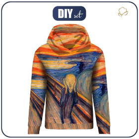 BLUZA DAMSKA (POLA) CLASSIC Z KAPTUREM S - KRZYK (Edvard Munch) - zestaw do uszycia 