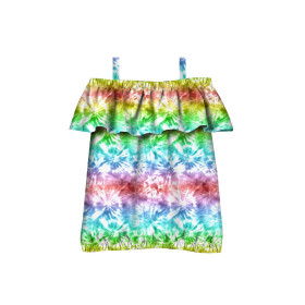 Bluzka hiszpanka (SARA) - BATIK wz. 1 / tęczowy - zestaw do uszycia