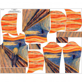 DZIECIĘCA BLUZA Z KAPTUREM (ALEX) - KRZYK (Edvard Munch) - zestaw do uszycia
