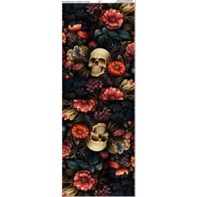 WORKOPLECAK - FLOWERS AND SKULL - mały