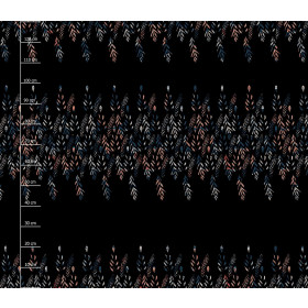LISTKI WZ. 3 / czarny - panel sukienkowy