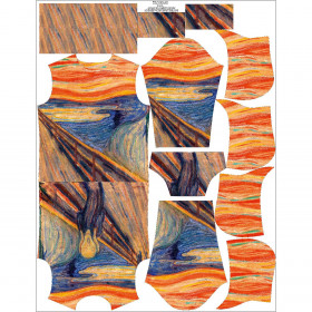 MĘSKA BLUZA Z KAPTUREM (COLORADO) - KRZYK (Edvard Munch) - zestaw do uszycia 