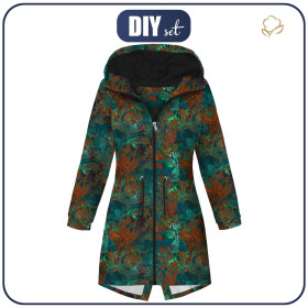 PARKA DAMSKA (ANNA) - FLORAL WZ. 4 - zestaw do uszycia