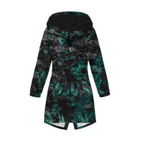 PARKA DAMSKA (ANNA) - JUNGLE ZEBRA / MONSTERA - zestaw do uszycia