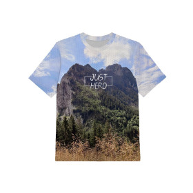 T-SHIRT SPORTOWY DZIECIĘCY - JUST HERO - single jersey (92/98)