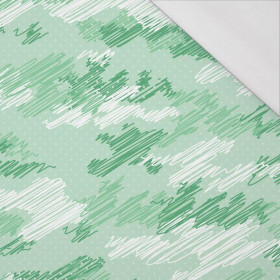 MORO - bazgroły / zielony - single jersey z elastanem 
