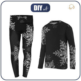 THERMO KOMPLET DZIEWCZĘCY (NANCY) - CHALKY SNOWFLAKE - zestaw do uszycia 140