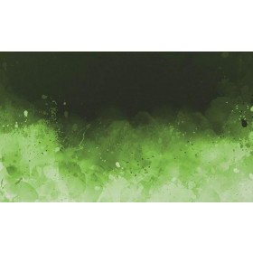 KLEKSY (zielony) / czarny - panel tkanina wodoodporna