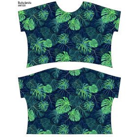 ZWIEWNA BLUZKA OVERSIZE "ELENA" - MONSTERA 2.0 / navy - zestaw do uszycia