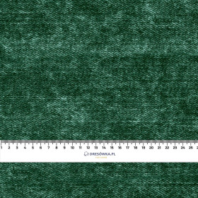 PRZECIERANY JEANS (Butelkowa zieleń) - Jersey wiskozowy