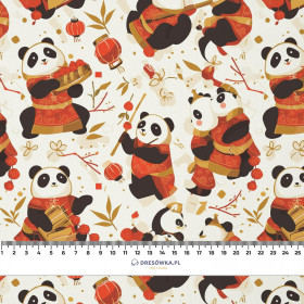 CHINESE PANDAS - tkanina bawełniana