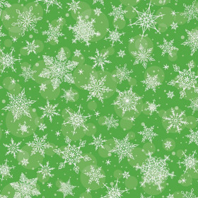 ŚNIEŻYNKI WZ.2 / zielony ( GREEN )- single jersey z elastanem ITY