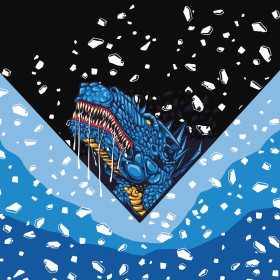 BLUE DRAGON WZ. 2 / czarny - panel (60cm x 50cm)