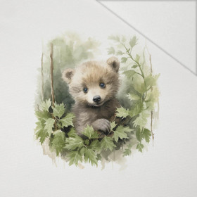 WATERCOLOR LITTLE BEAR - PANEL (60cm x 50cm) Hydrofobowa dzianina drapana 