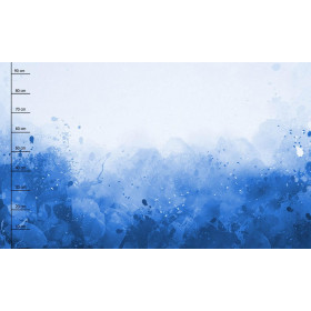 KLEKSY (classic blue) - PANEL PANORAMICZNY (95cm x 160cm)