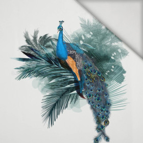 WATERCOLOR PEACOCK - PANEL (75cm x 80cm) lycra 300g