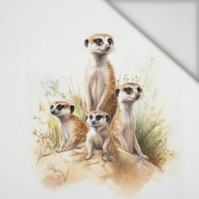 WATERCOLOR MEERKAT - PANEL (75cm x 80cm) lycra 300g