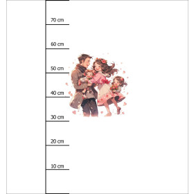 ANIME FAMILY - panel (75cm x 80cm) tkanina bawełniana