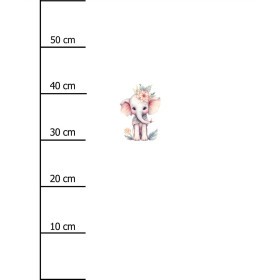 BABY ELEPHANT - panel (60cm x 50cm) dzianina pętelkowa